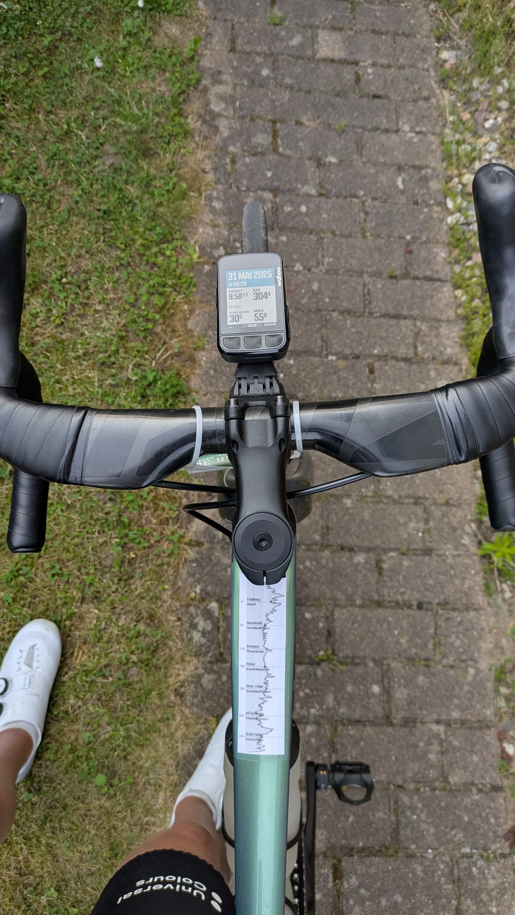 Und dann stehen die 304km plötzlich auf dem Tacho - wieder geschafft!